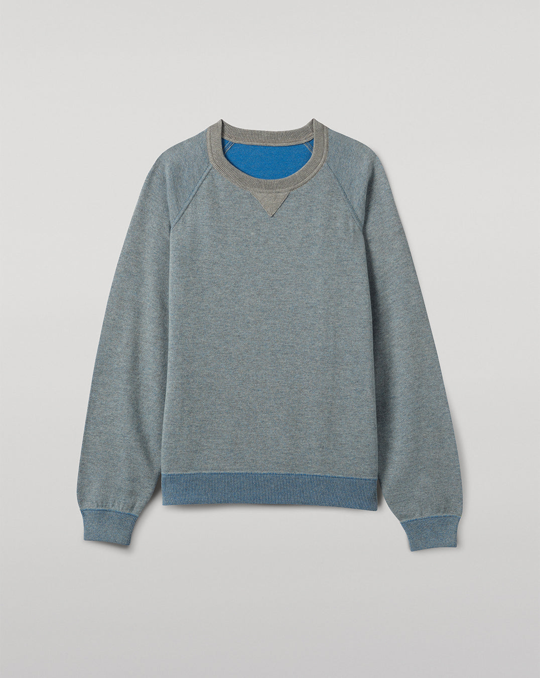 JOHNSTONS OF ELGIN BEACH SWEATSHIRT BLUE 100% CASHMERE UBU01065Q25952