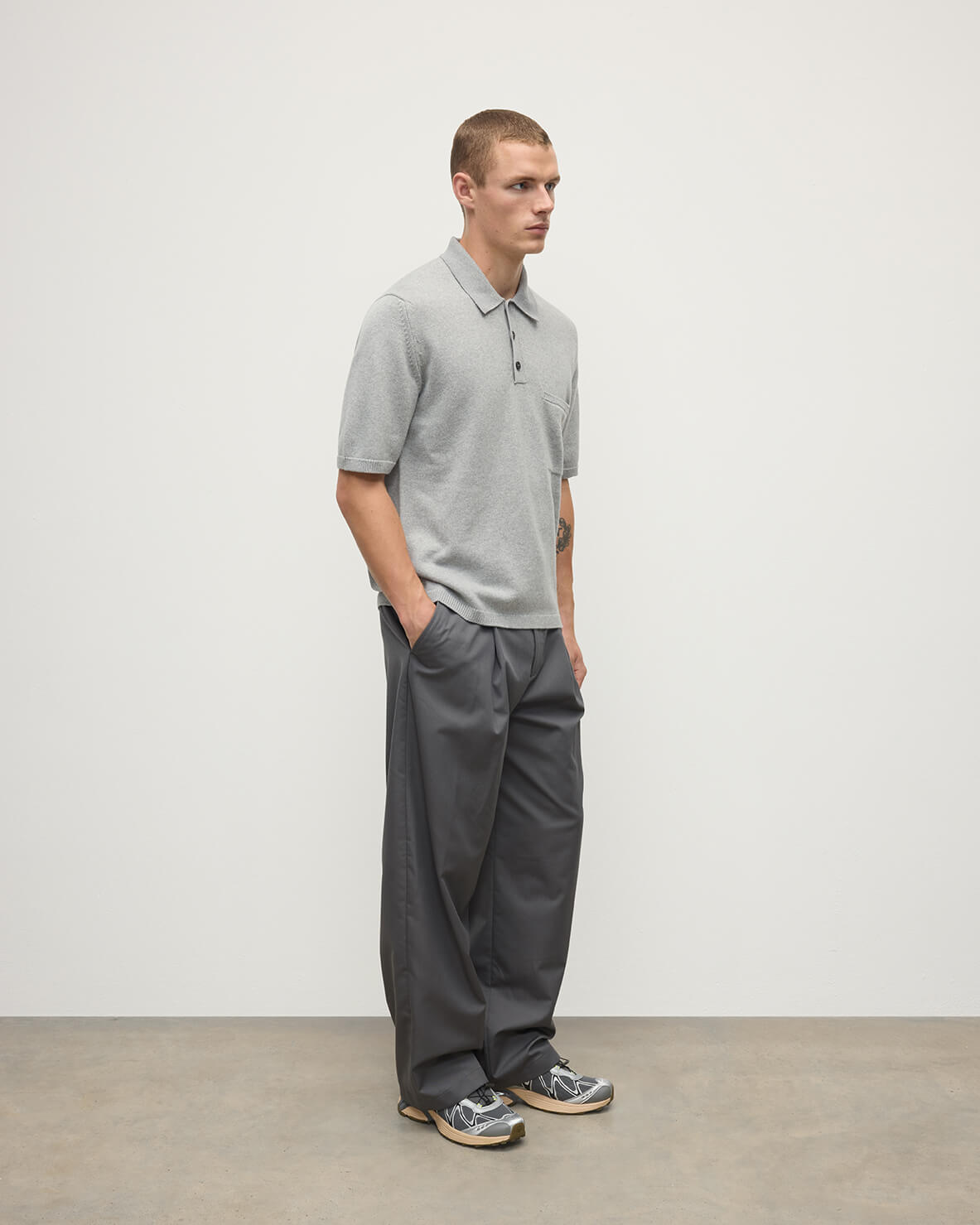 RRL ダークグレー ポロシャツ L URBAN RESEARCH ROSSO MEN ポロシャツ 「WEB限定」「XLサイズあり