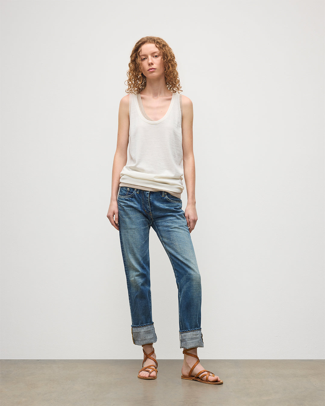 JOHNSTON OF ELGIN WOMENS GREER VEST WHITE 100% MERINO WOOL KDI00785SA0396