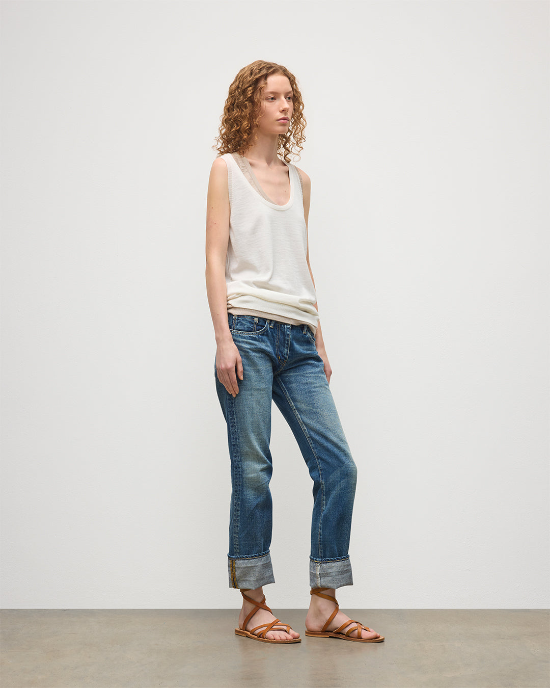 JOHNSTON OF ELGIN WOMENS GREER VEST WHITE 100% MERINO WOOL KDI00785SA0396