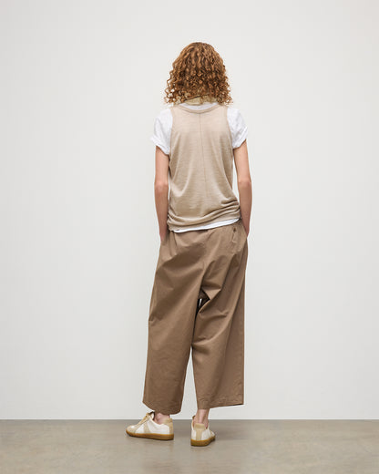 JOHNSTONS OF ELGIN WOMENS GREER VEST NATURAL 100% MERINO WOOL KDI00785SB0695