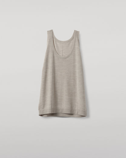 JOHNSTONS OF ELGIN WOMENS GREER VEST NATURAL 100% MERINO WOOL KDI00785SB0695