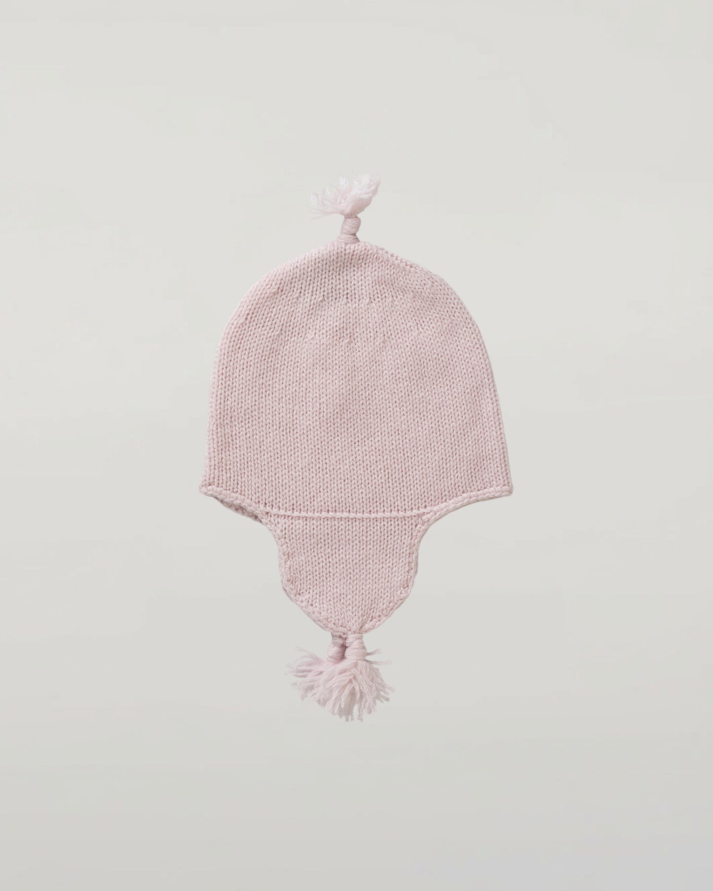 Johnstons of Elgin Baby Handknits Blush Cashmere Baby Hat with Tassel JA000139SE0208ONE