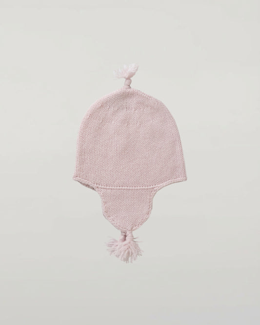 Johnstons of Elgin Baby Handknits Blush Cashmere Baby Hat with Tassel JA000139SE0208ONE