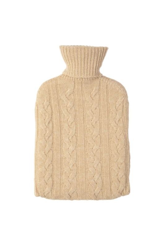 Johnstons of Elgin Natural Cable Cashmere Hot Water Bottle PA000008HB0059N/A