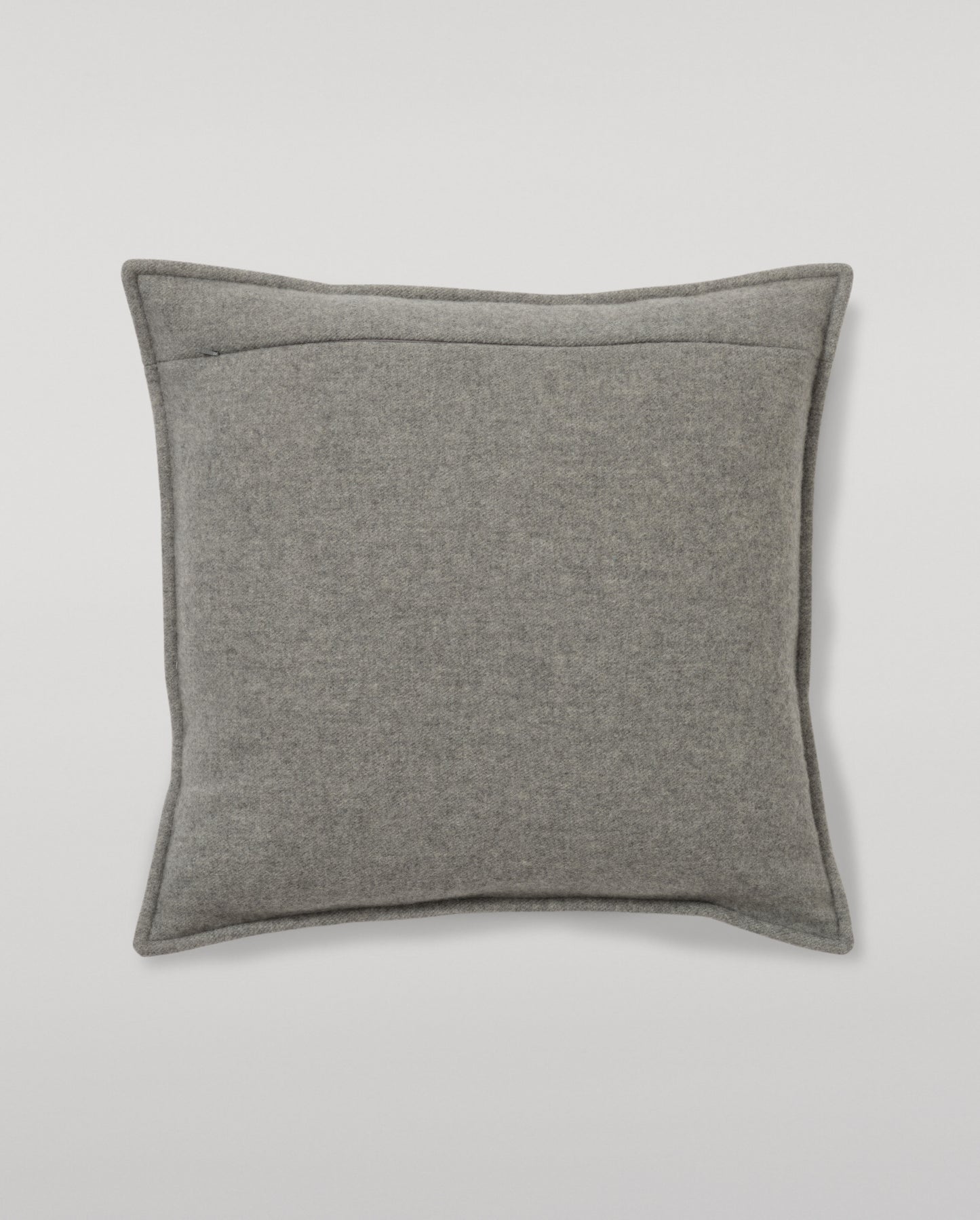 Johnstons of Elgin 100% Cashmere Art Geometric Cushion in Contemporary Neutrals of Grey, Cream and Light Brown PA000152RU7826ONE