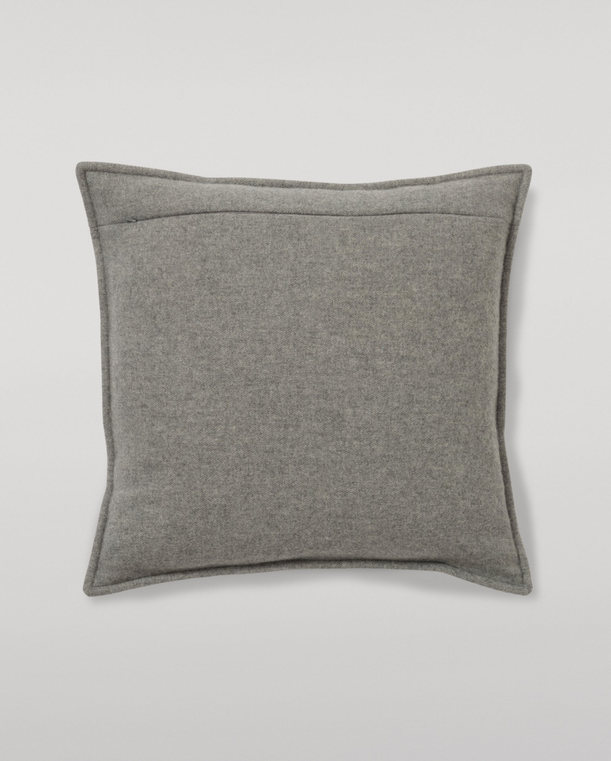 Johnstons of Elgin 100% Cashmere Art Geometric Cushion in Contemporary Neutrals of Grey, Cream and Light Brown PA000152RU7826ONE