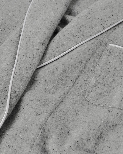 Johnstons of Elgin AW25 Men's Tailoring Light Grey Donegal Donegal Cashmere Dressing Gown TA000528RU7400