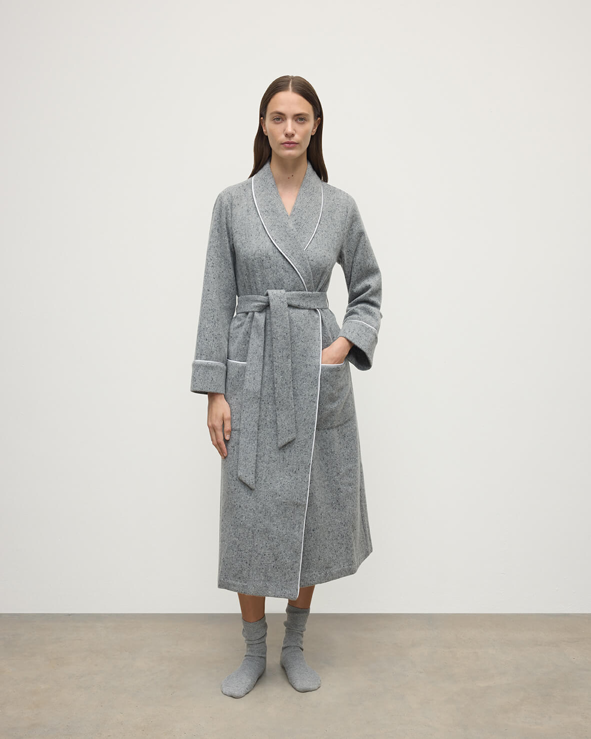 Women's Cashmere Dressing Gowns | Scottish Luxury Cashmere & Wool   Johnstons of Elgin