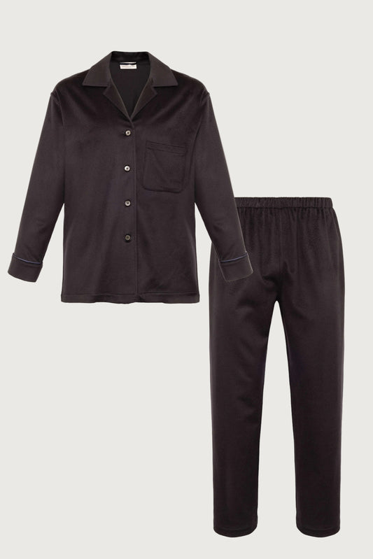Johnstons of Elgin AW25 Men's Tailoring Navy Navy Cashmere Pyjama Lounge Set TA000557RU6588