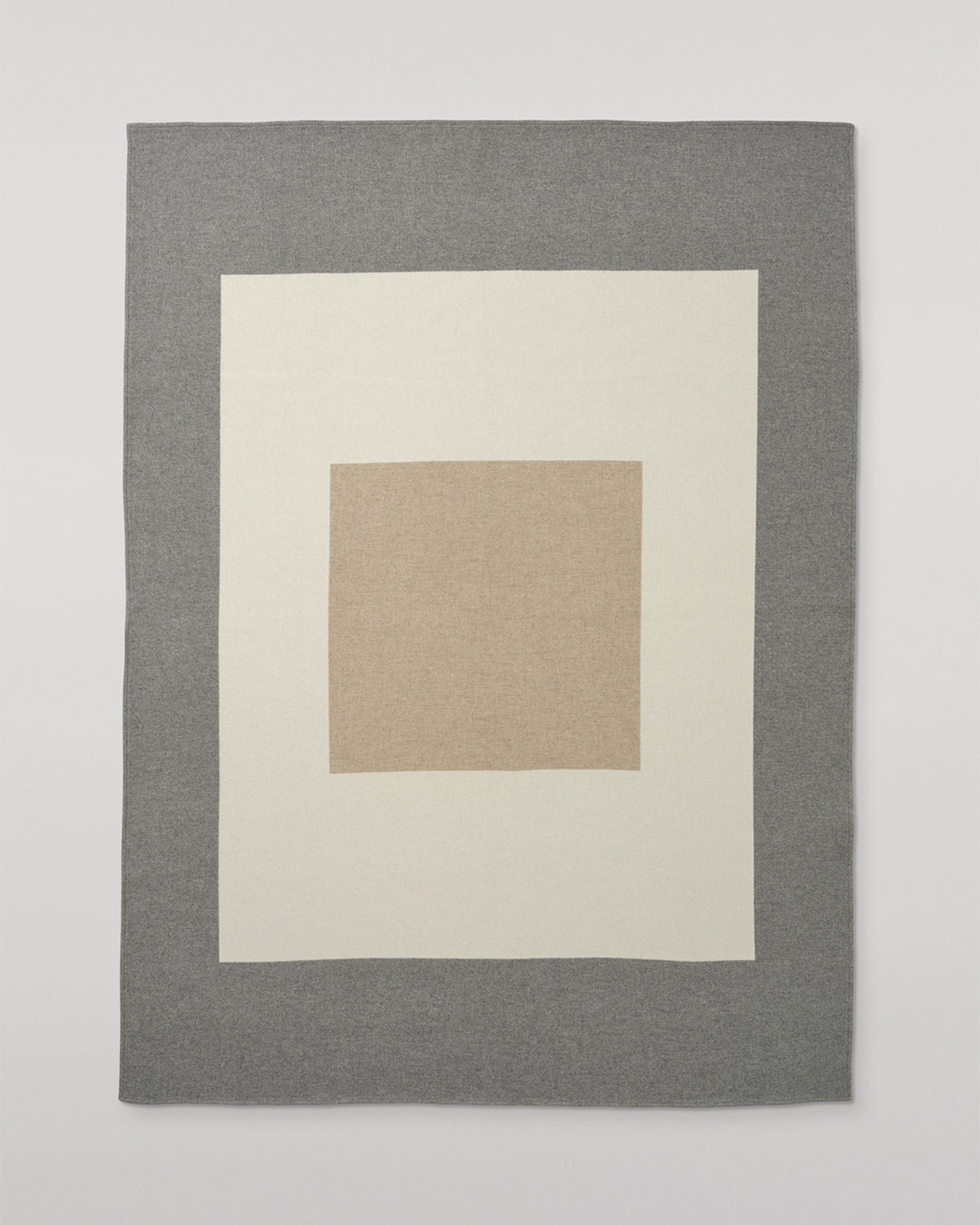 Johnstons of Elgin 100% Cashmere Art Geometric Blanket in Contemporary Neutral, Grey & Beige TA000683RU7763ONE