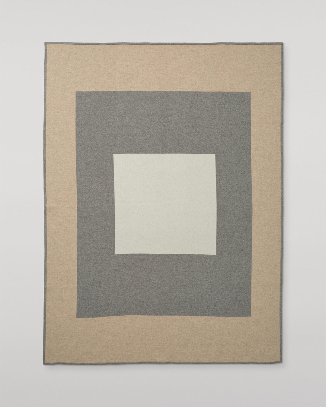 Johnstons of Elgin 100% Cashmere Art Geometric Blanket in Contemporary Neutral, Grey & Beige TA000683RU7763ONE