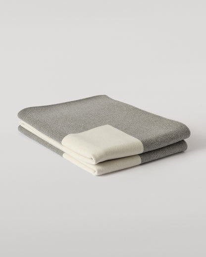 Johnstons of Elgin 100% Cashmere Art Geometric Blanket in Contemporary Neutral, Grey & Beige TA000683RU7763ONE