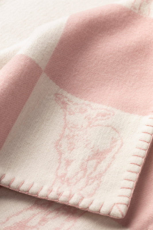 Johnstons of Elgin Merino Wool Baby Blanket in Pink  TB000515AU6598ONE