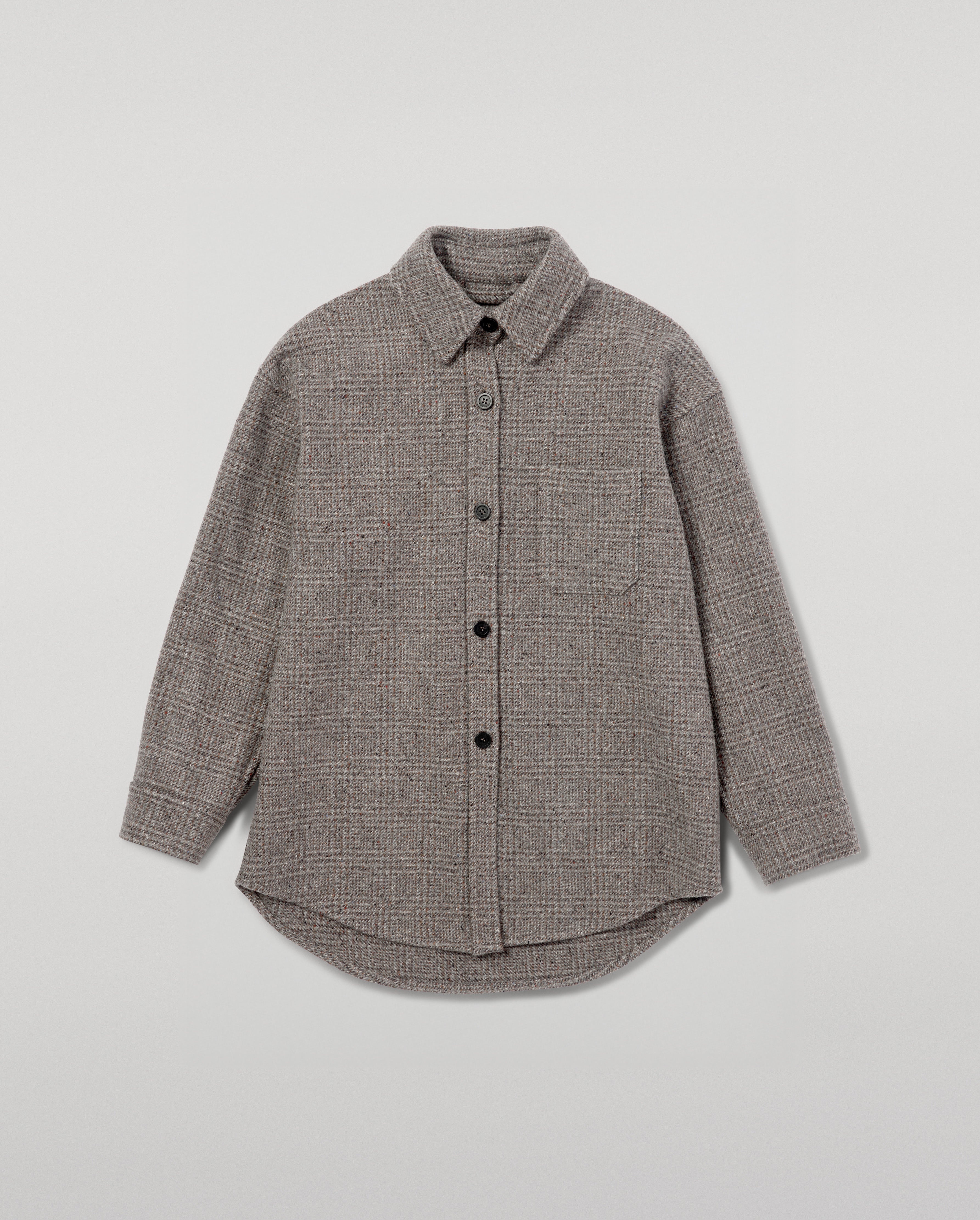 intch.】Shalt CA Wool Cashmere Shirts Cashmere t-shirt |