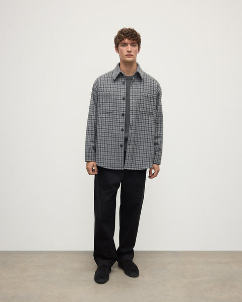 ガクガク　Y-3 M CLASSIC BONDED　 OVERSHIRT BWS-03 MILITARY OVERSHIRT 11.5 oz. stay-blue hemp selvedge