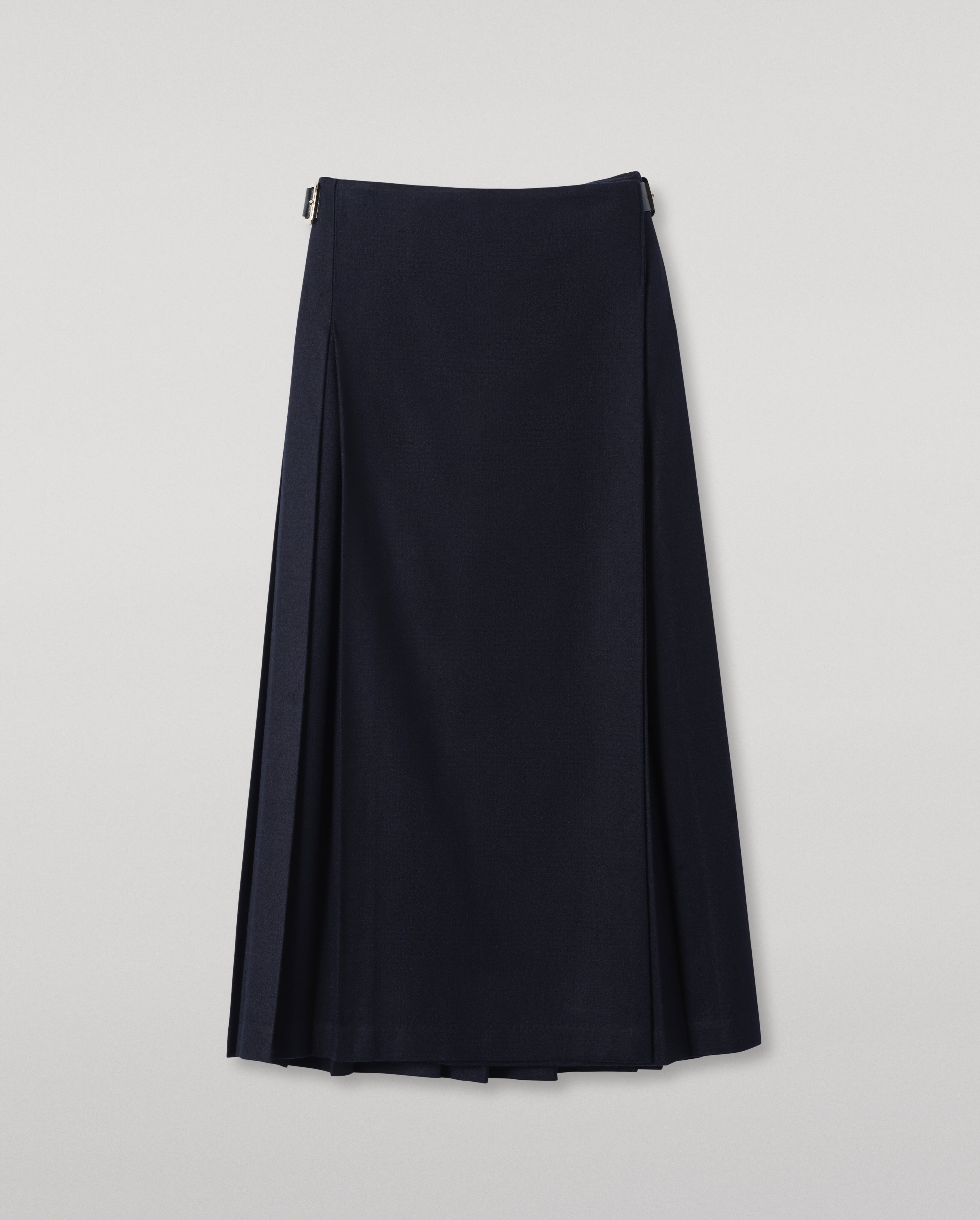 Le Kilt X Johnstons of Elgin Navy Long Kilt | Scottish Luxury