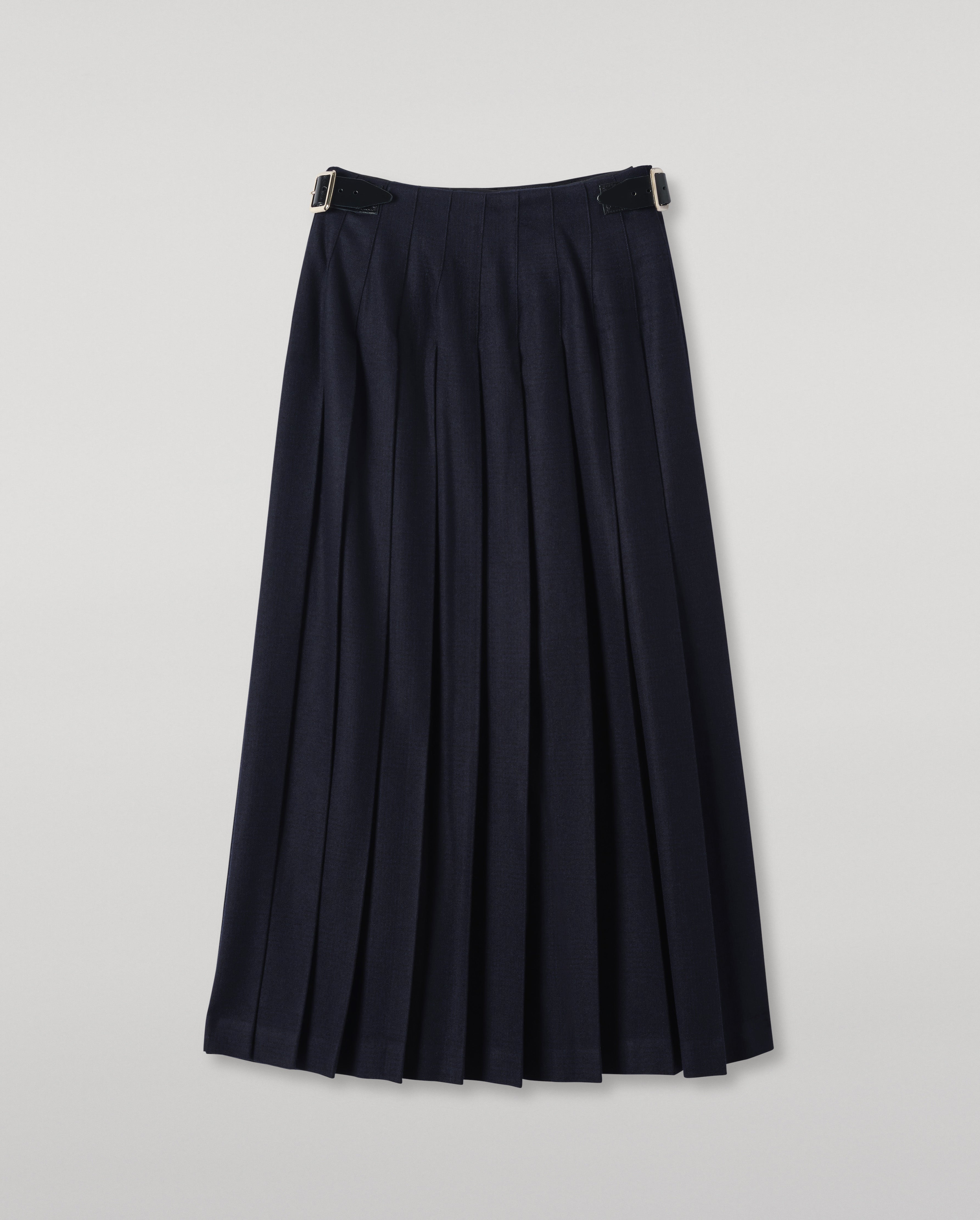 Le Kilt X Johnstons of Elgin Navy Long Kilt | Scottish Luxury