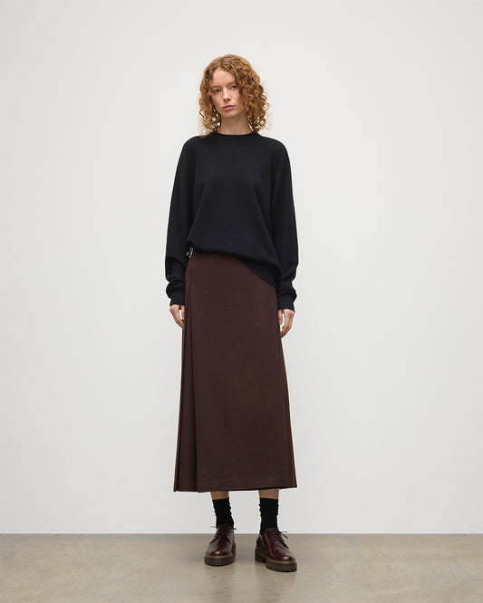 JOHNSTONS OF ELGIN LE KILT LONG BROWN KILT TB000844RU7751