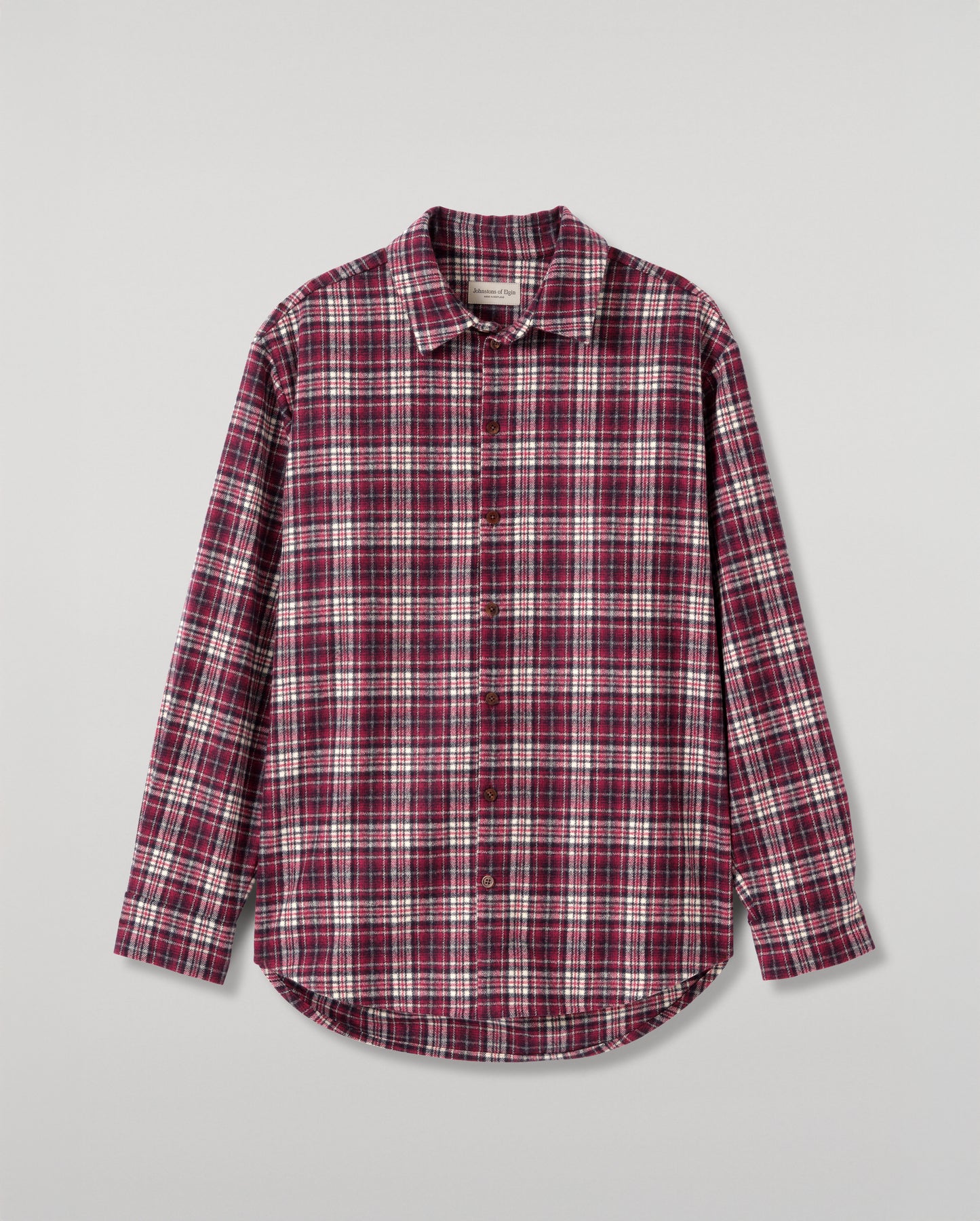 JOHNSTONS OF ELGIN MENS CAPERCAILLIE WOOL CM OVERSHIRT 90% WOOL, 10% CASHMERE TB000859RU7842