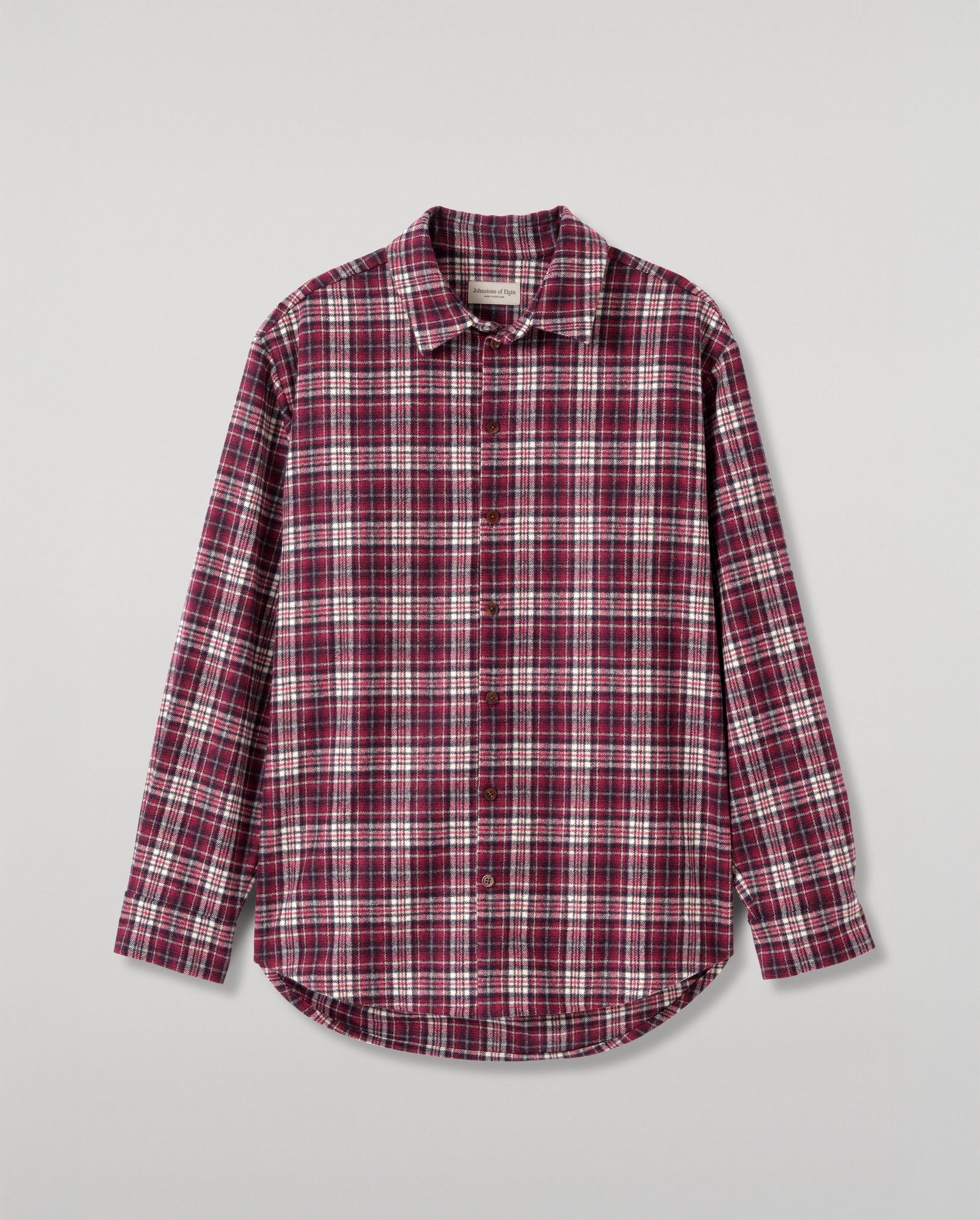 JOHNSTONS OF ELGIN MENS CAPERCAILLIE WOOL CM OVERSHIRT 90% WOOL, 10% CASHMERE TB000859RU7842