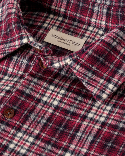JOHNSTONS OF ELGIN MENS CAPERCAILLIE WOOL CM OVERSHIRT 90% WOOL, 10% CASHMERE TB000859RU7842