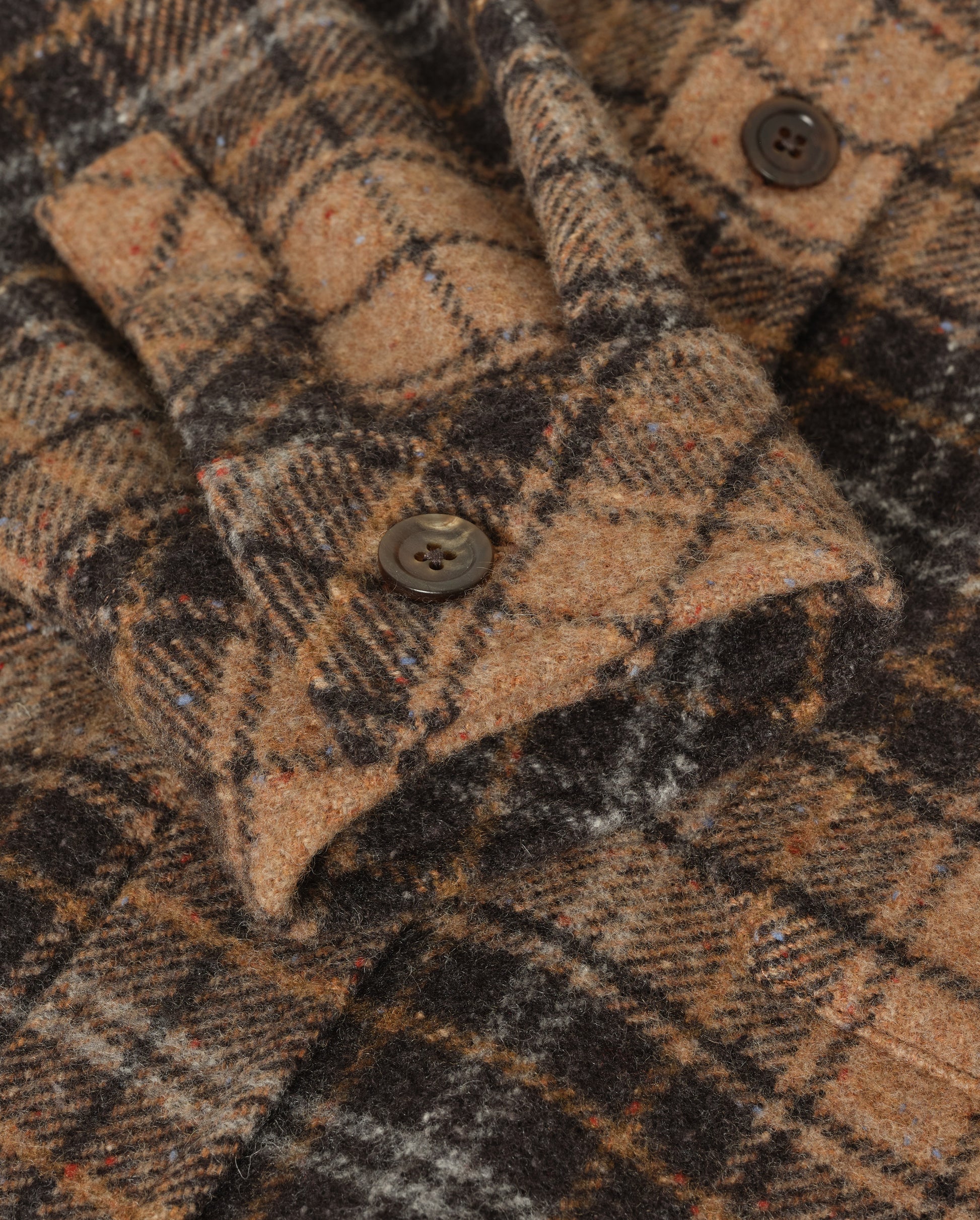 JOHNSTONS OF ELGIN MENS ATHOLL CASHMERE WOOL OVERSHIRT 50% CASHMERE, 50% WOOL TB000860RU7858