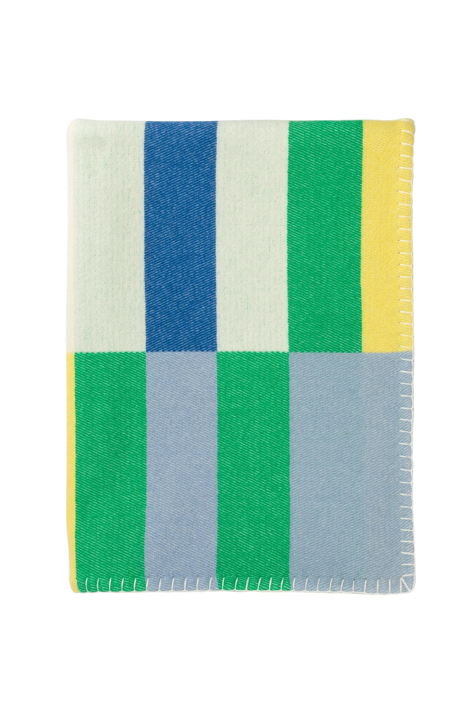 2025 Johnstons of Elgin Interiors Collection  Block Stripe' Children's Blanket  on a white background  TB000582RU7439ONE