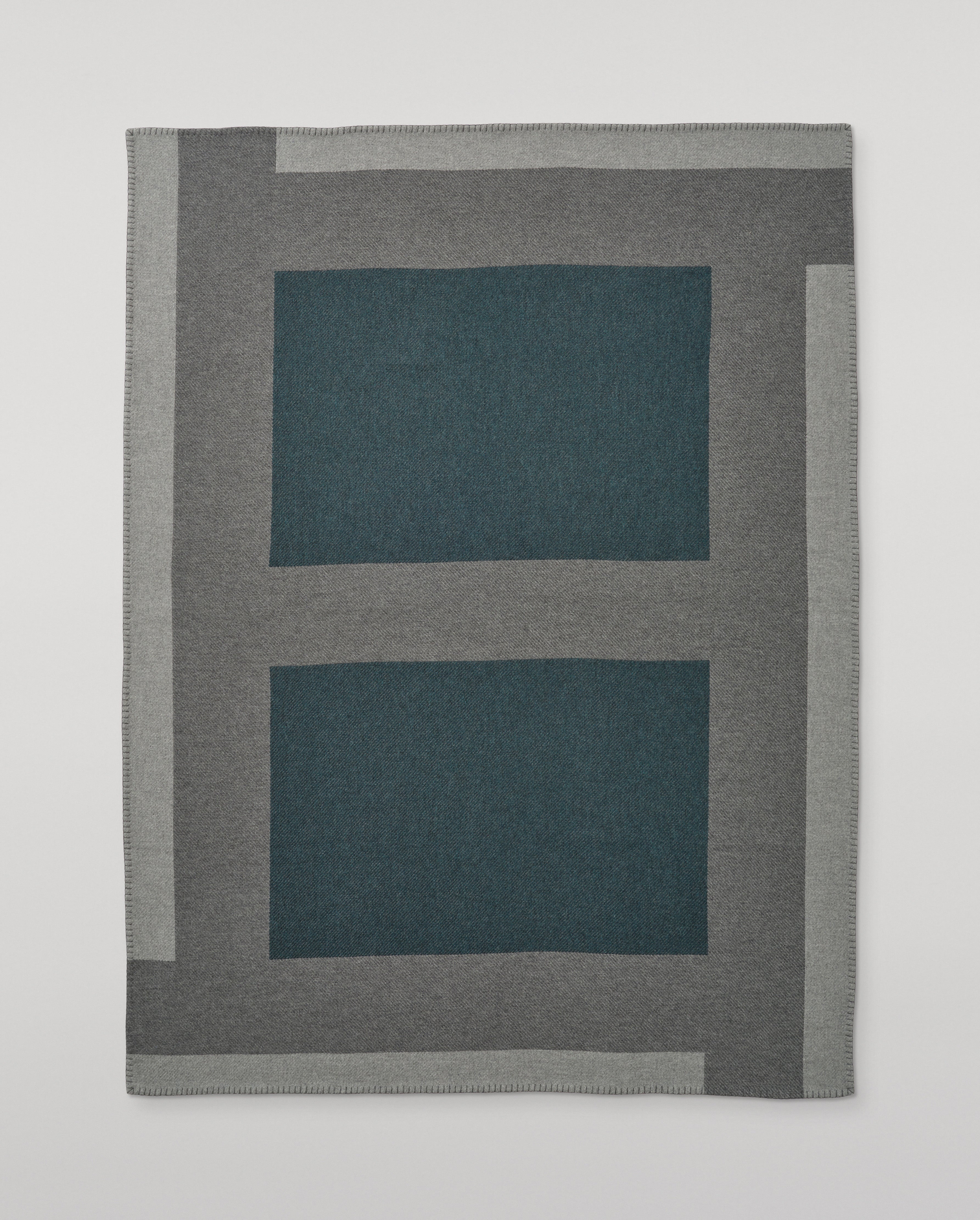 Grey & Green Geometric Throw – Johnstons of Elgin