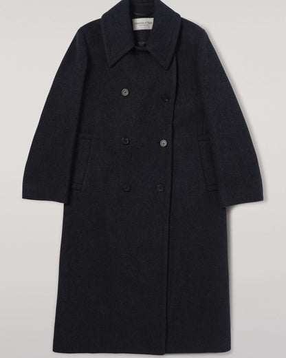 Johnstons of Elgin Women's Tailoring Bottle Dark Twill The Great Coat TD000438RU7672