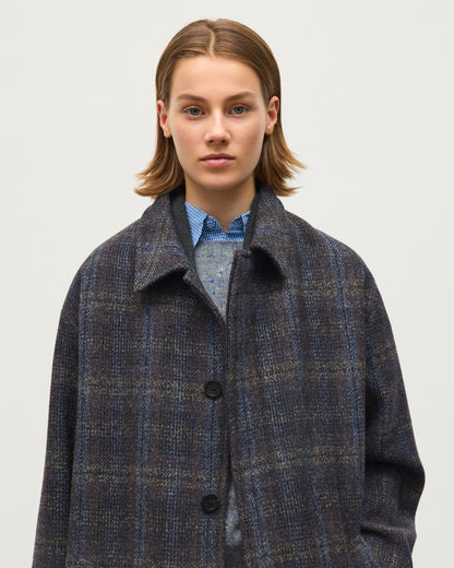 JOHNSTONS OF ELGIN WOMENS BRODIE WOOL CAR COAT 100% WOOL TD000542RU7835