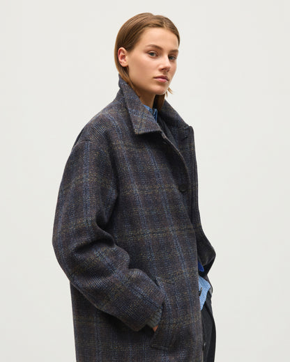 JOHNSTONS OF ELGIN WOMENS BRODIE WOOL CAR COAT 100% WOOL TD000542RU7835