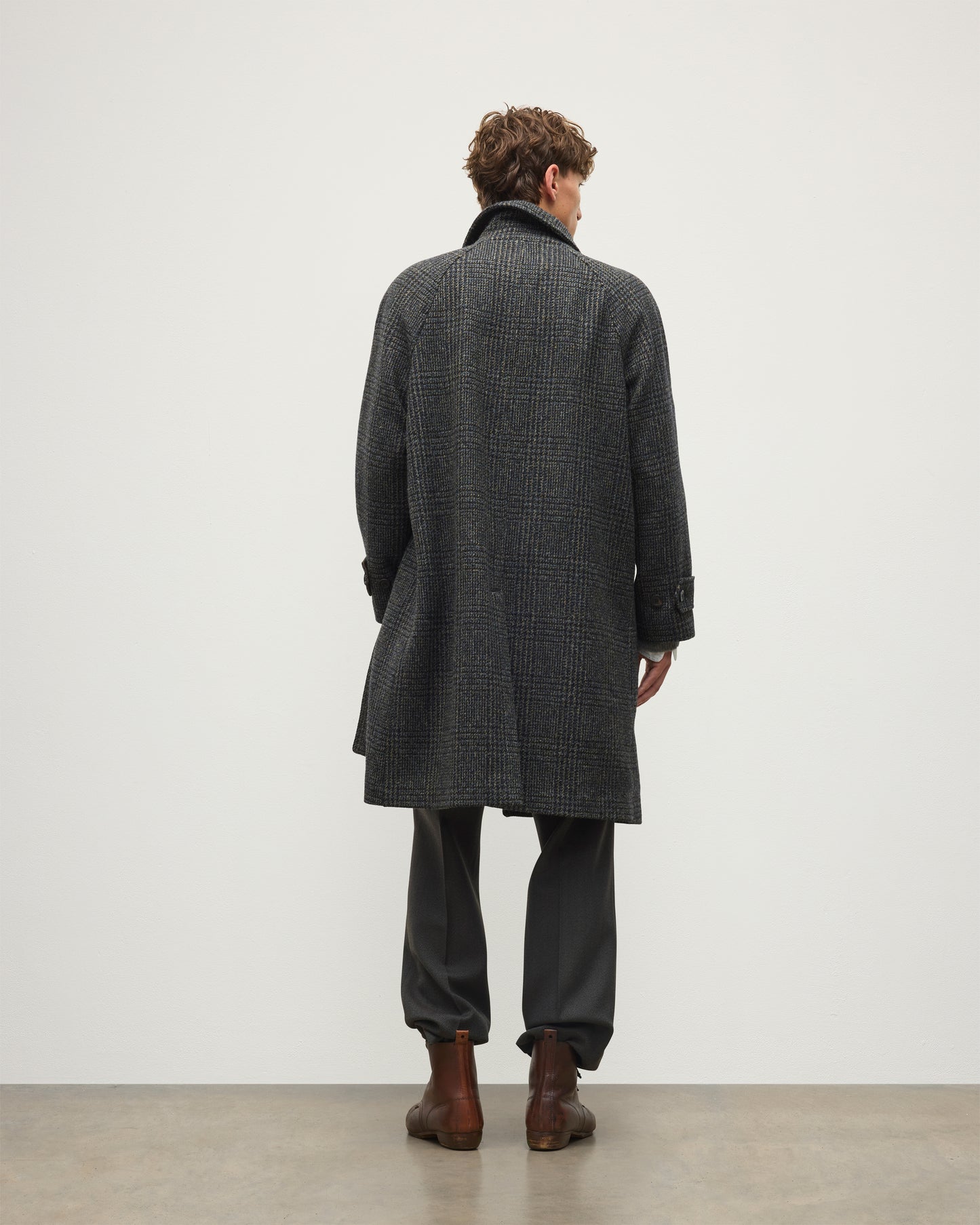 JOHNSTONS OF ELGIN MENS WOOL BALMACCAN 100% WOOL TD000545RU7854