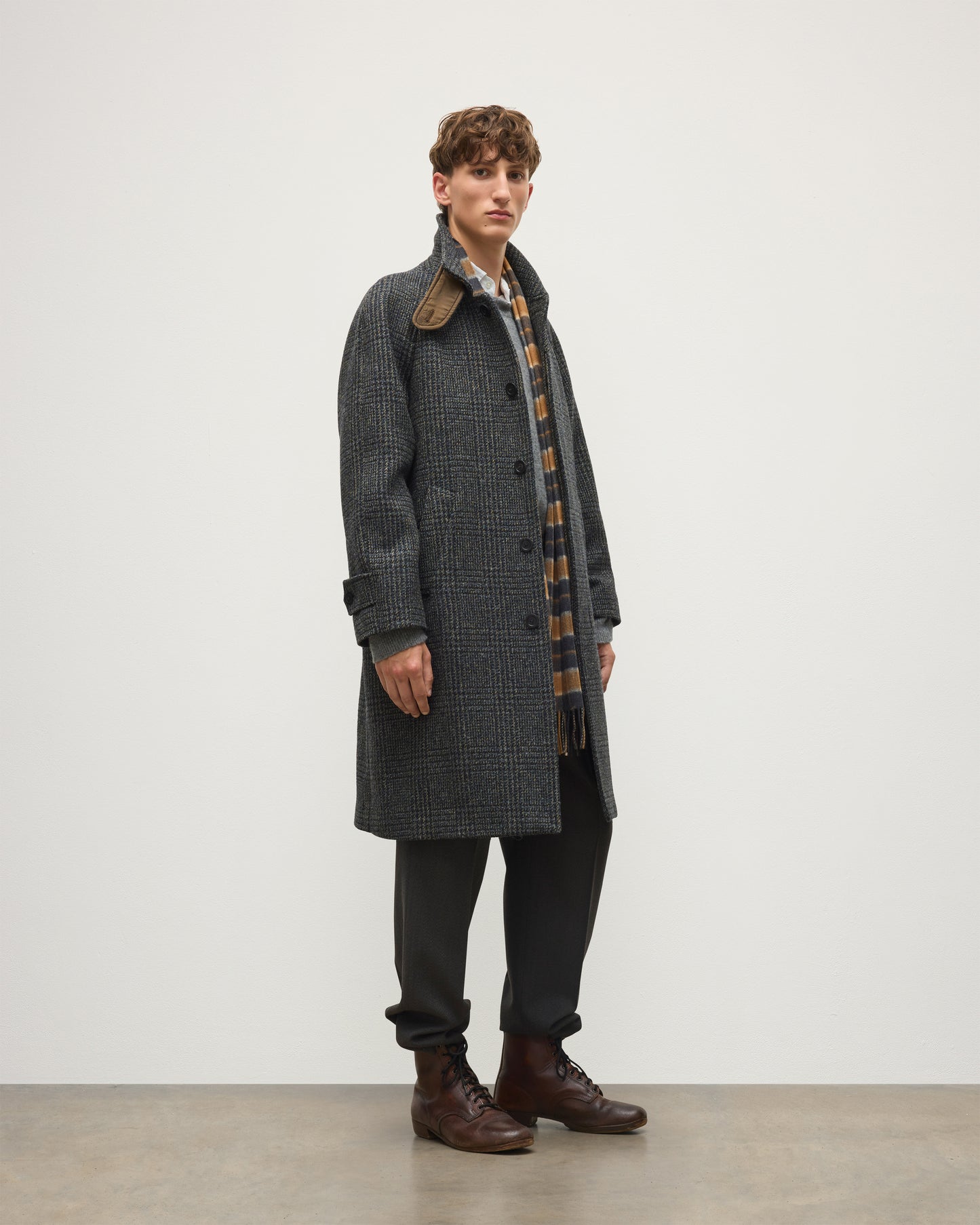 JOHNSTONS OF ELGIN MENS WOOL BALMACCAN 100% WOOL TD000545RU7854