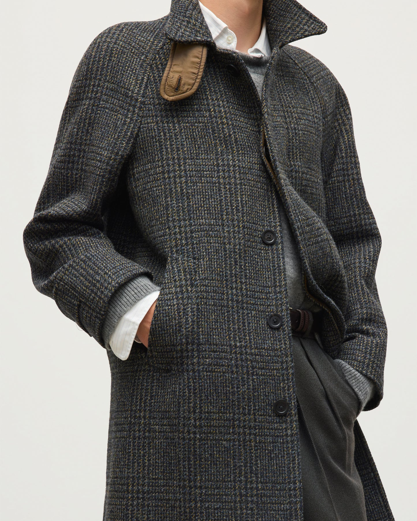 JOHNSTONS OF ELGIN MENS WOOL BALMACCAN 100% WOOL TD000545RU7854