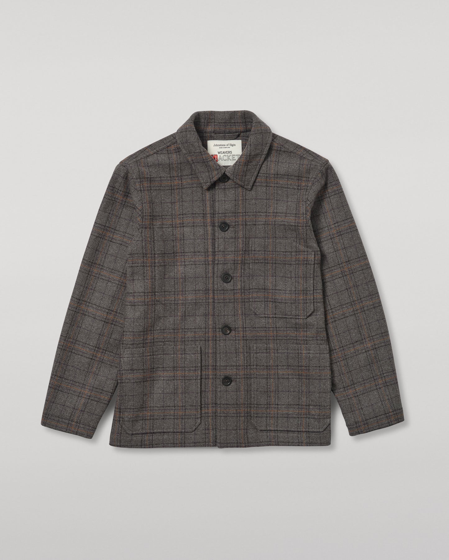 JOHNSTONS OF ELGIN MENS WOOL WEAVERS JACKET 100% WOOL TD000546RU7862