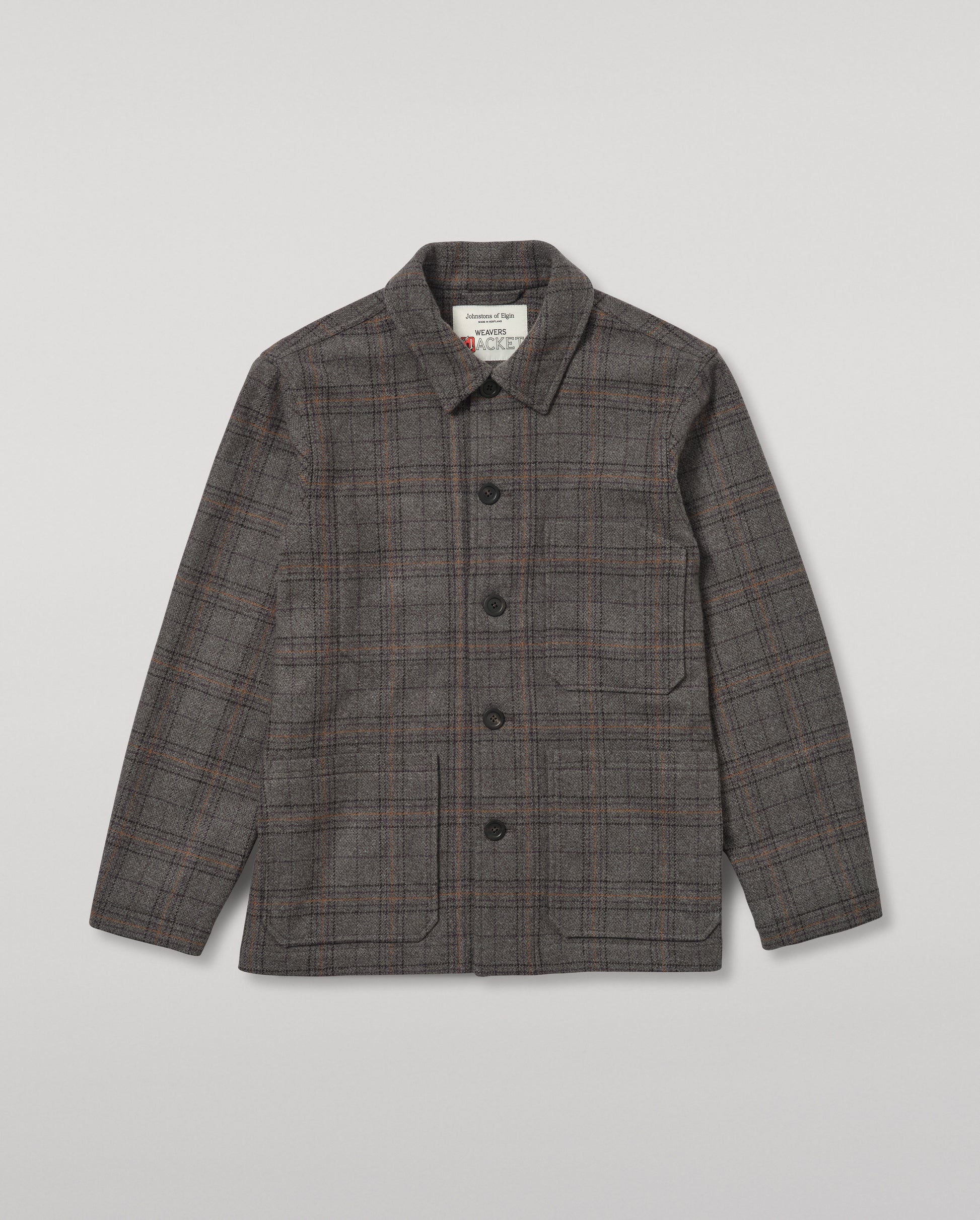 JOHNSTONS OF ELGIN MENS WOOL WEAVERS JACKET 100% WOOL TD000546RU7862