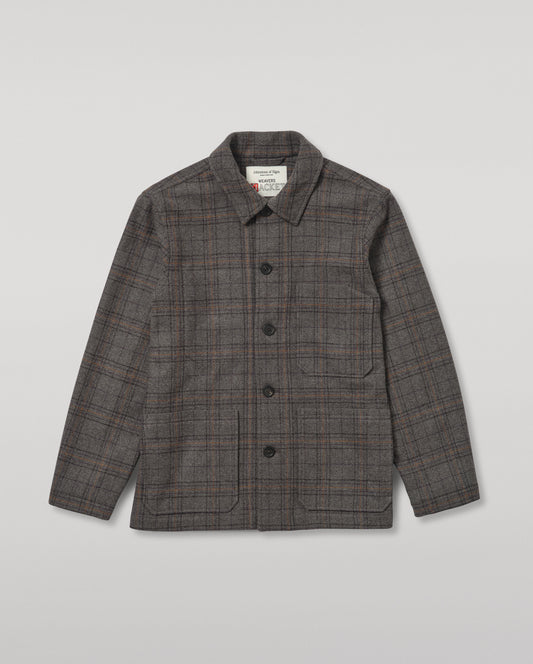JOHNSTONS OF ELGIN MENS WOOL WEAVERS JACKET 100% WOOL TD000546RU7862