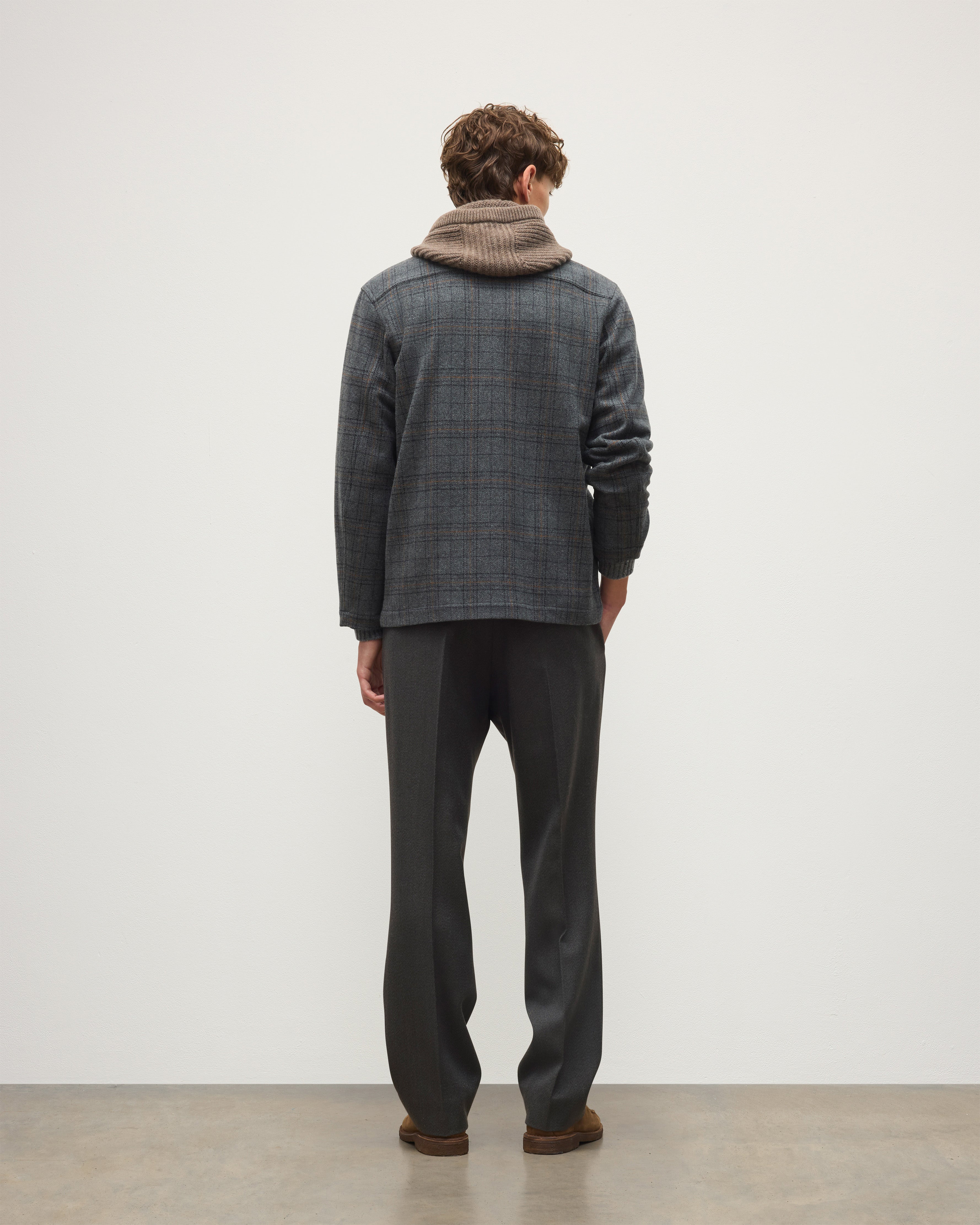 The Weavers Jacket | Grey Tartan | Made in Scotland – Johnstons of