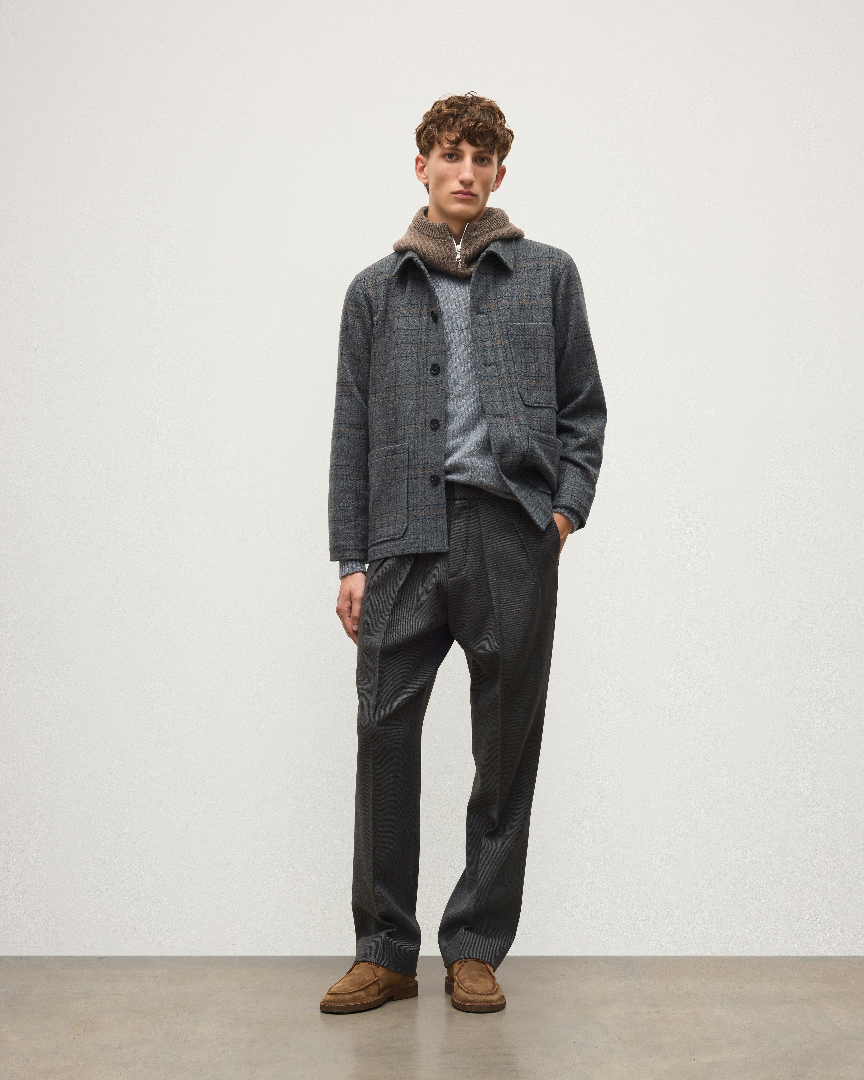 The Weavers Jacket | Grey Tartan | Made in Scotland – Johnstons of