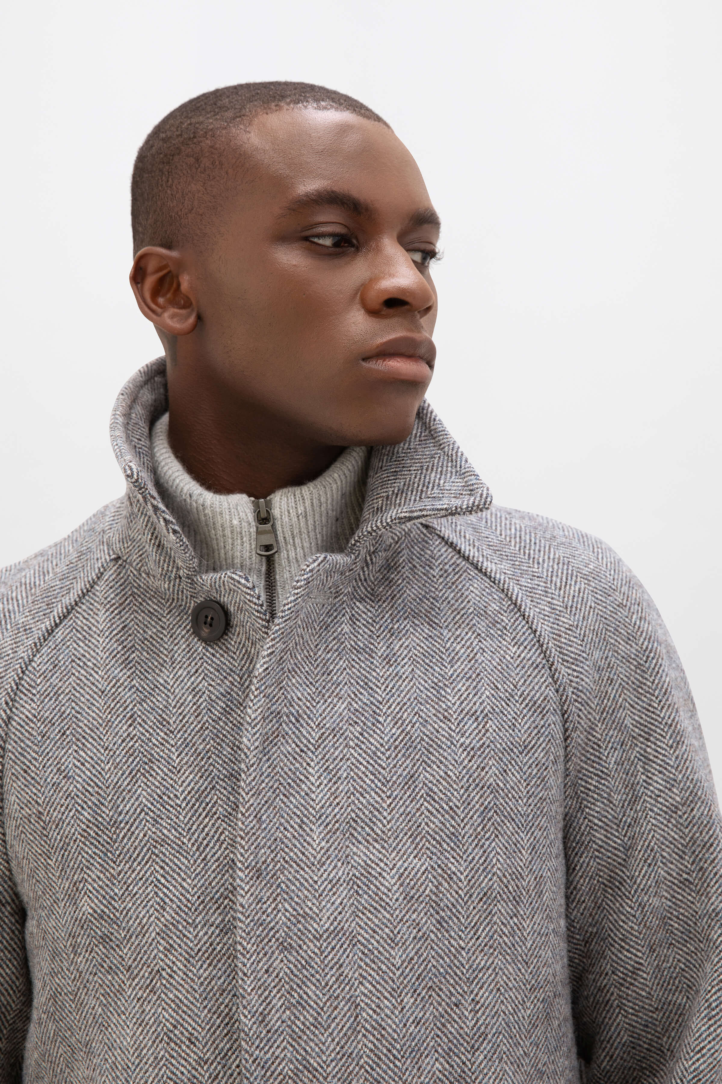 Men's wool coat with hood hotsell