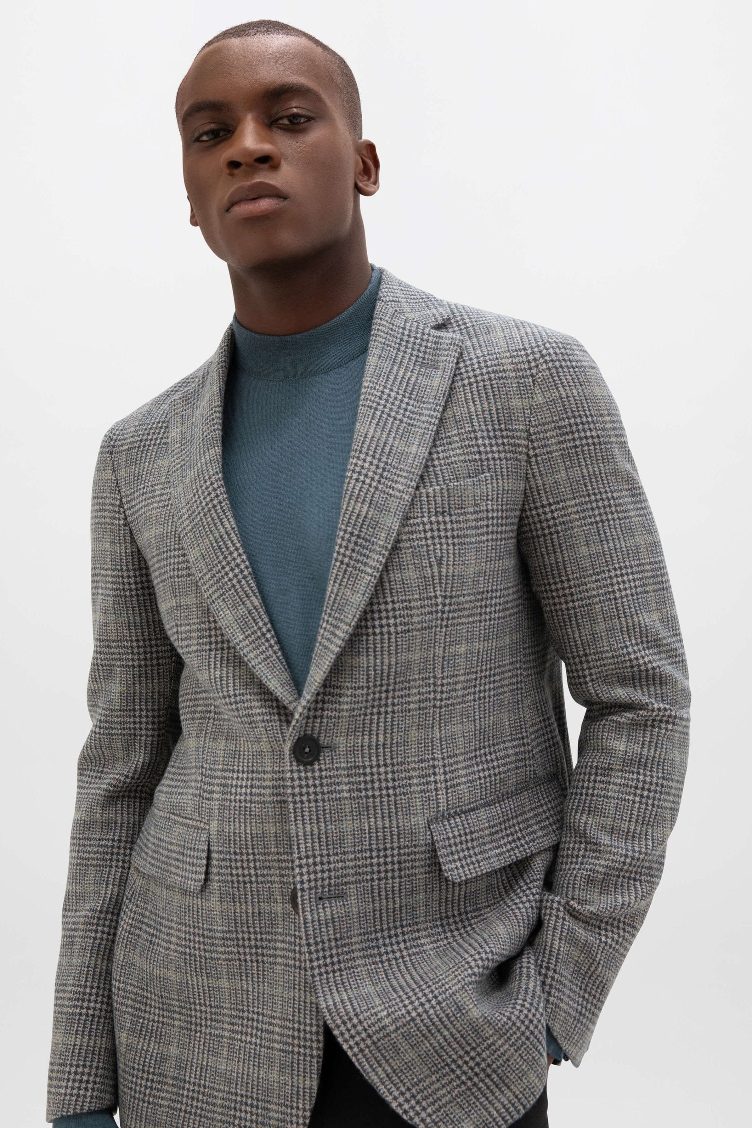 Grey tweed coat mens hotsell