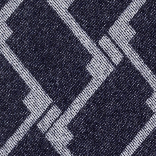 Tempo Geometric Lambswool Fabric in Raven 752489726