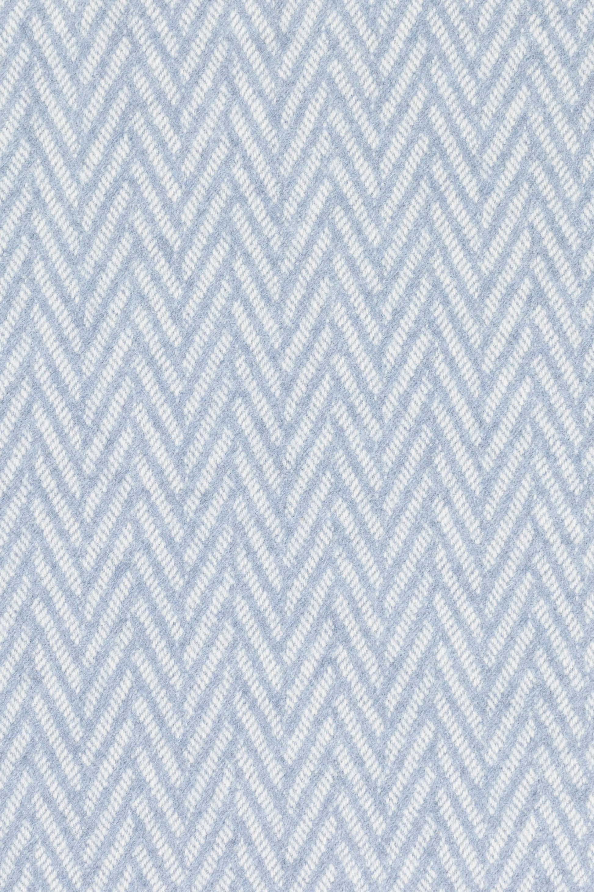 Tempo Herringbone Lambswool Fabric in Cornflower CD000542 UA362430