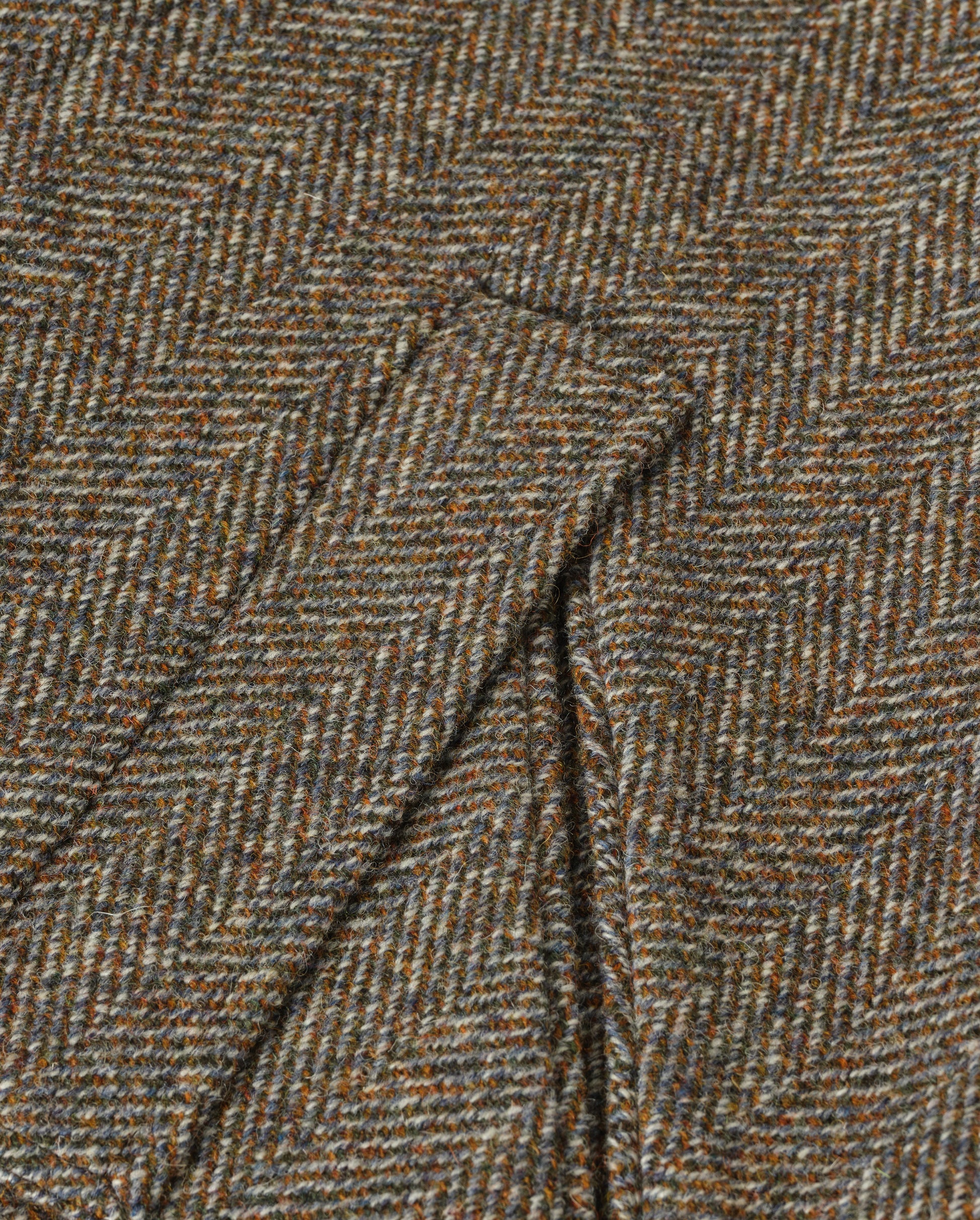 JOHNSTONS OF ELGIN MENS BRODIE WOOL CAR COAT BLUE MARL 100% WOOL UD000542RU7856