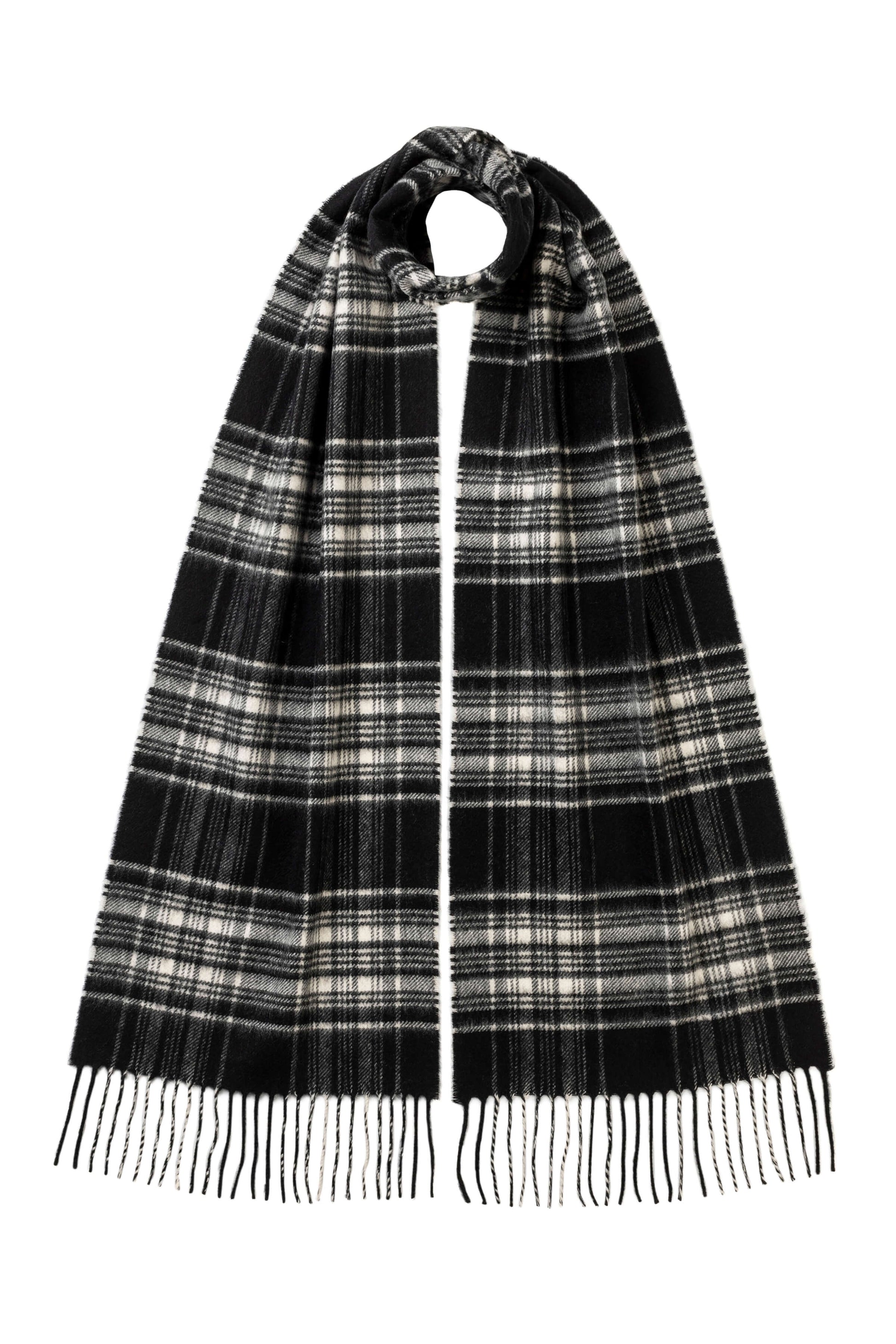 Johnstons of Elgin Stewart Tartan Cashmere Scarf WA000016KU0079N/A