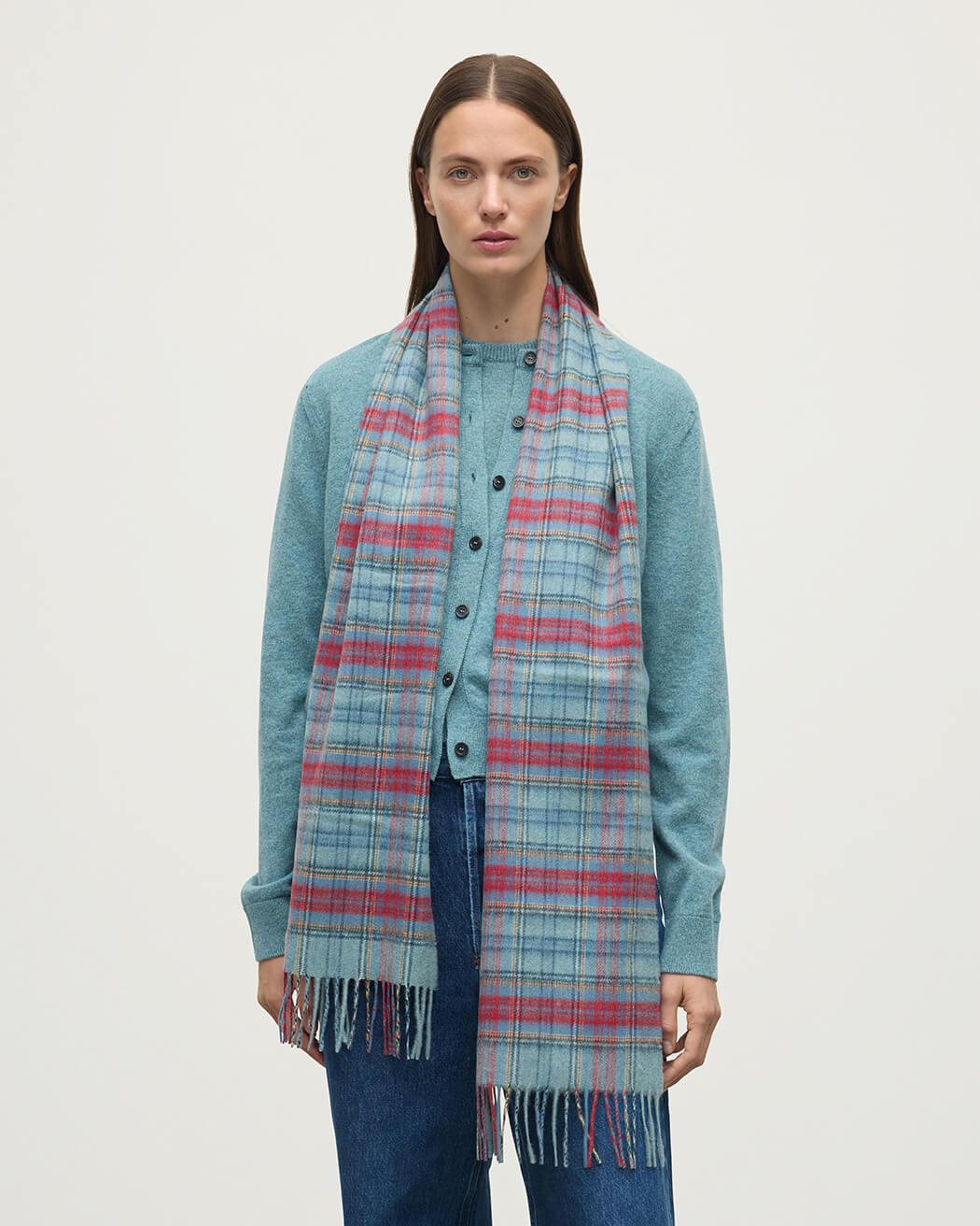 Johnstons of Elgin AW25 Woven Accessories Anderson Anderson Tartan Cashmere Scarf WA000016KU0140ONE
