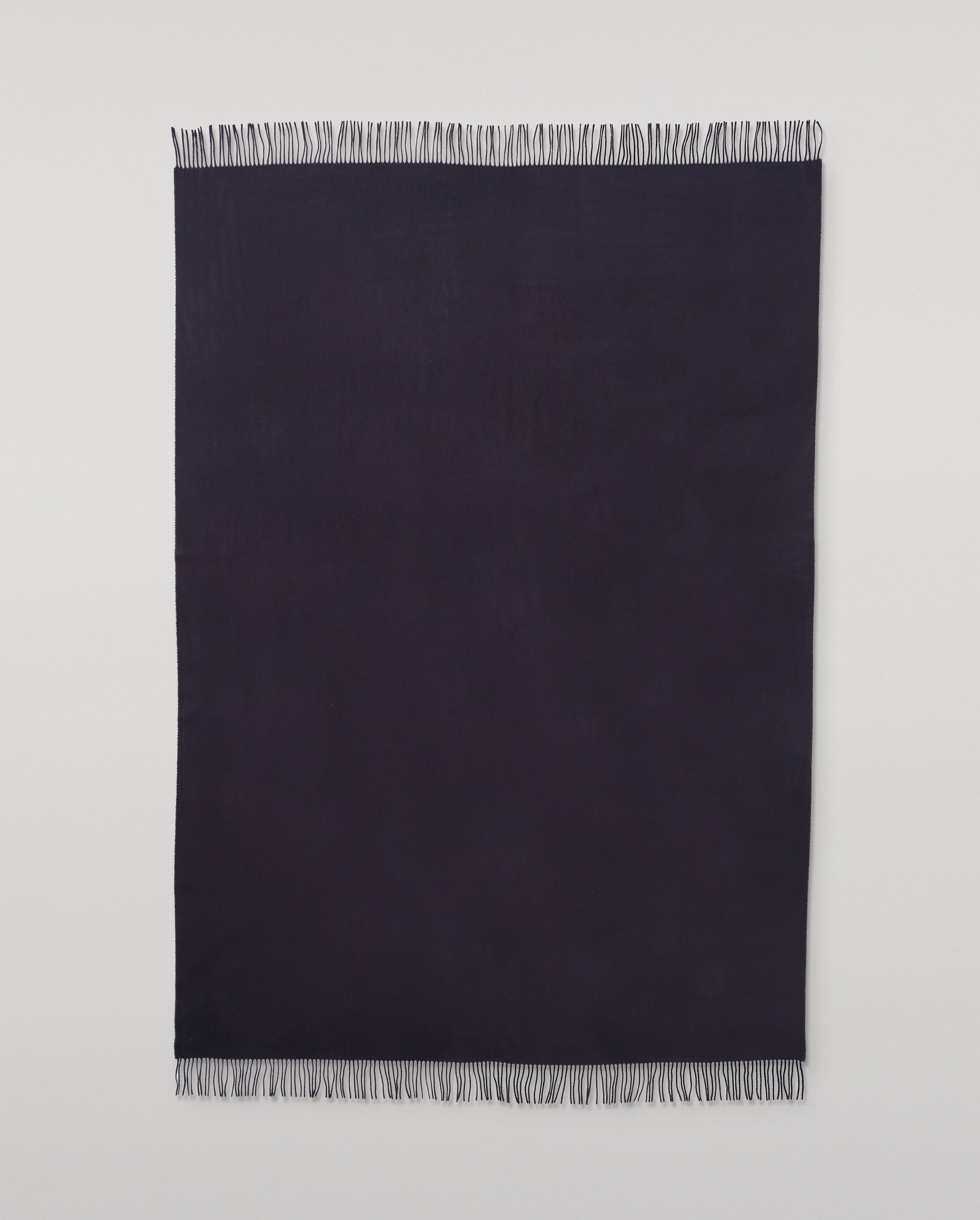 Plain Dark Cashmere Throw