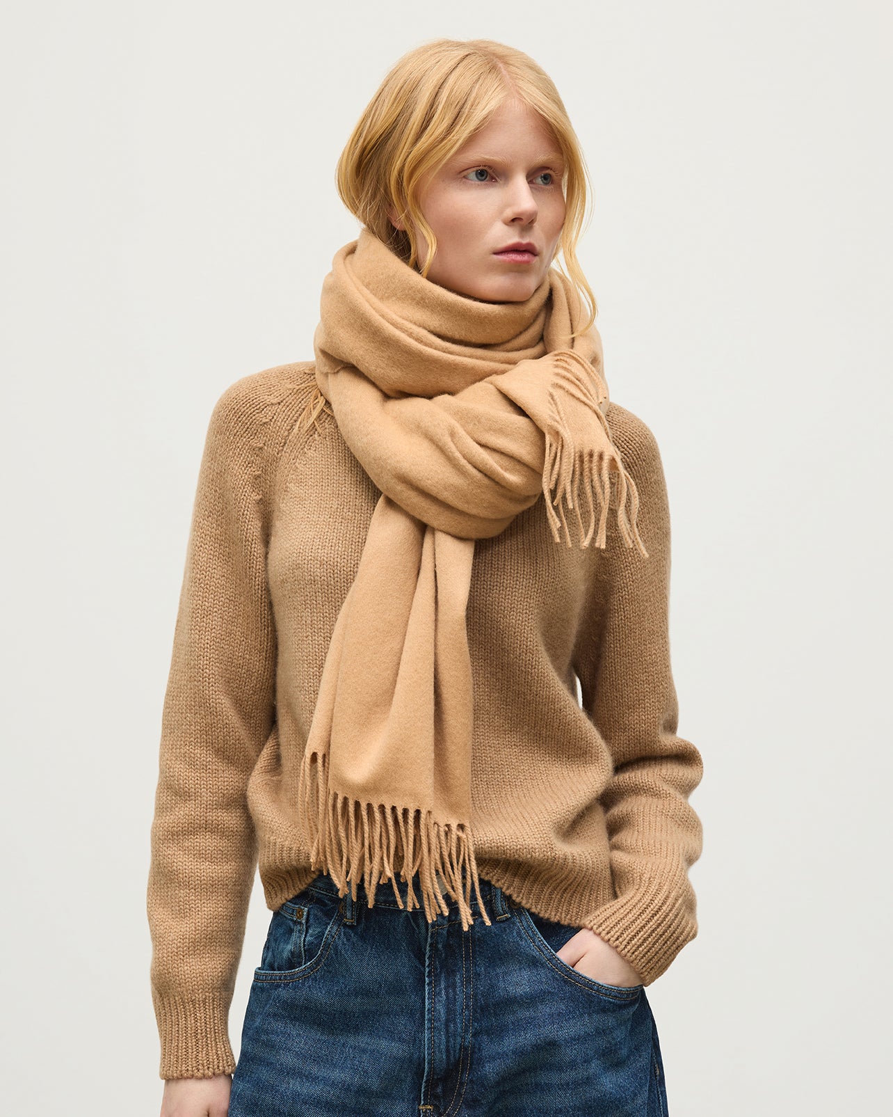 正規品　美品　Johnstons cashmere tube stole Plain Camel Cashmere Stole | Cashmere Accessories – Johnstons of Elgin