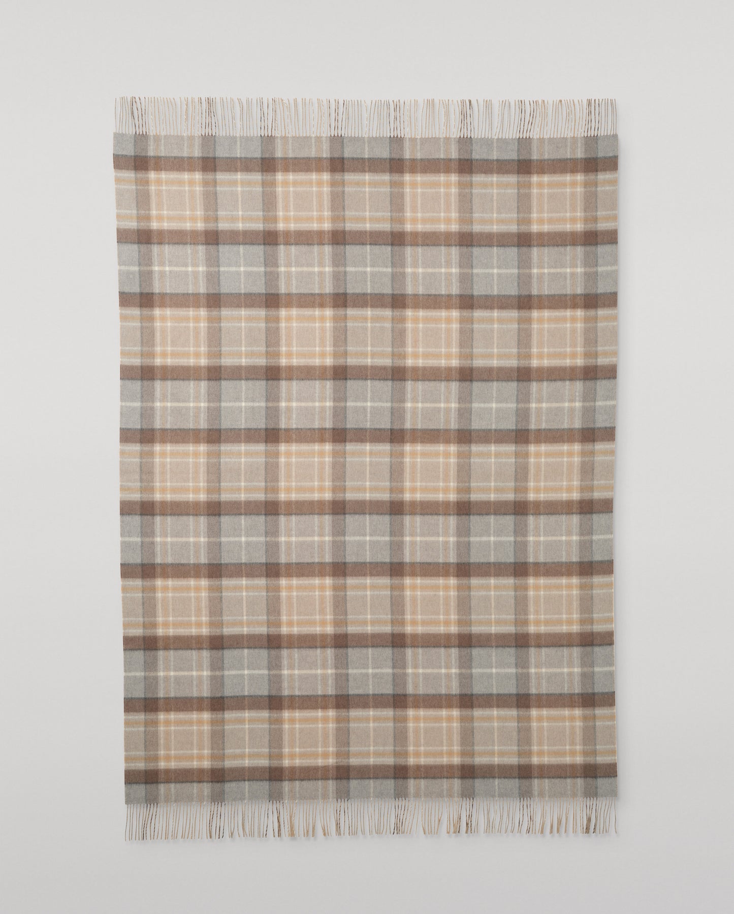 Recycled Cashmere Throw in Natural MacKellar